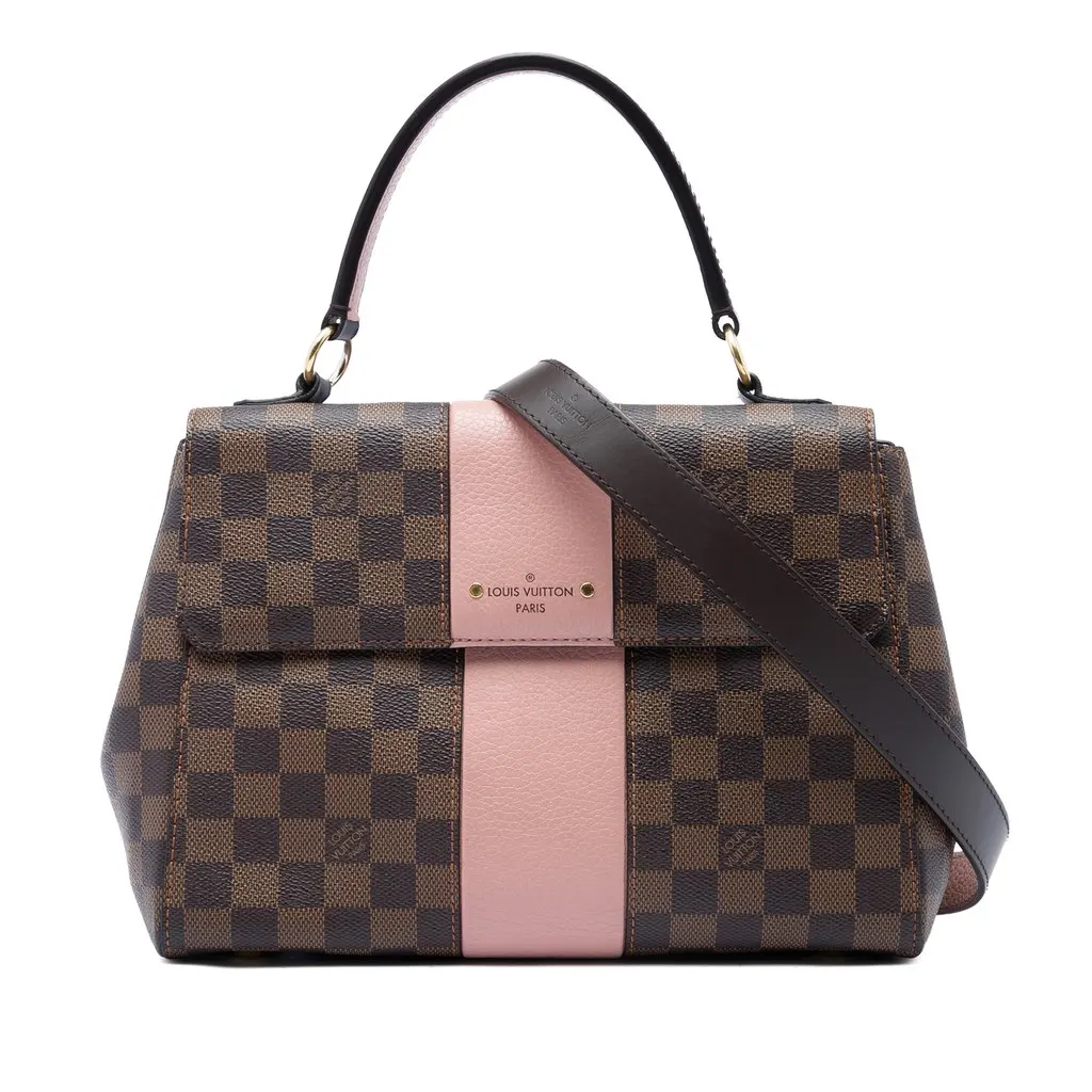 Louis Vuitton Damier Ebene Bond Street BB Brown Canvas Good - Front View