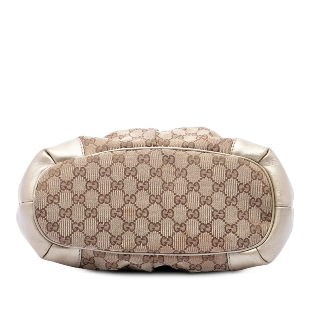 Gucci GG Canvas Sukey Satchel Beige Very good - Inside View