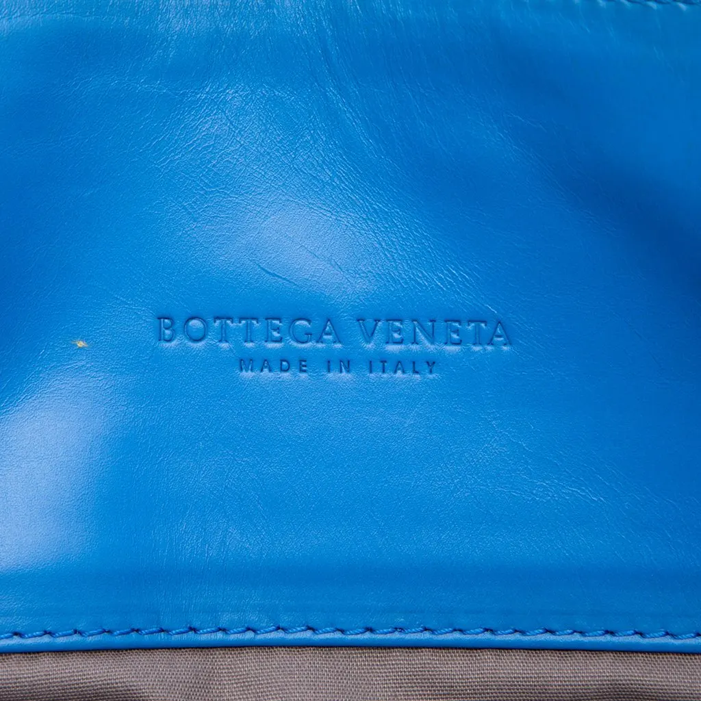 Bottega Veneta Nappa Intrecciato Briefcase Blue Leather Very good - Box View