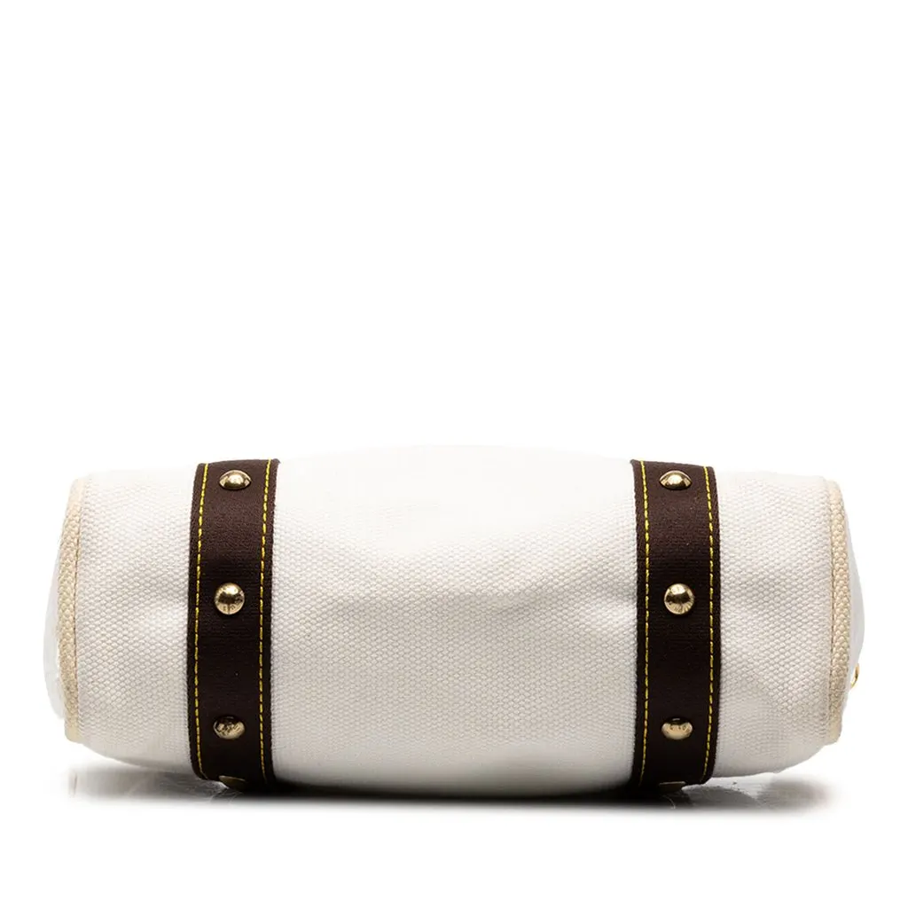 Louis Vuitton Antigua Cabas MM White Canvas Very good - Inside View