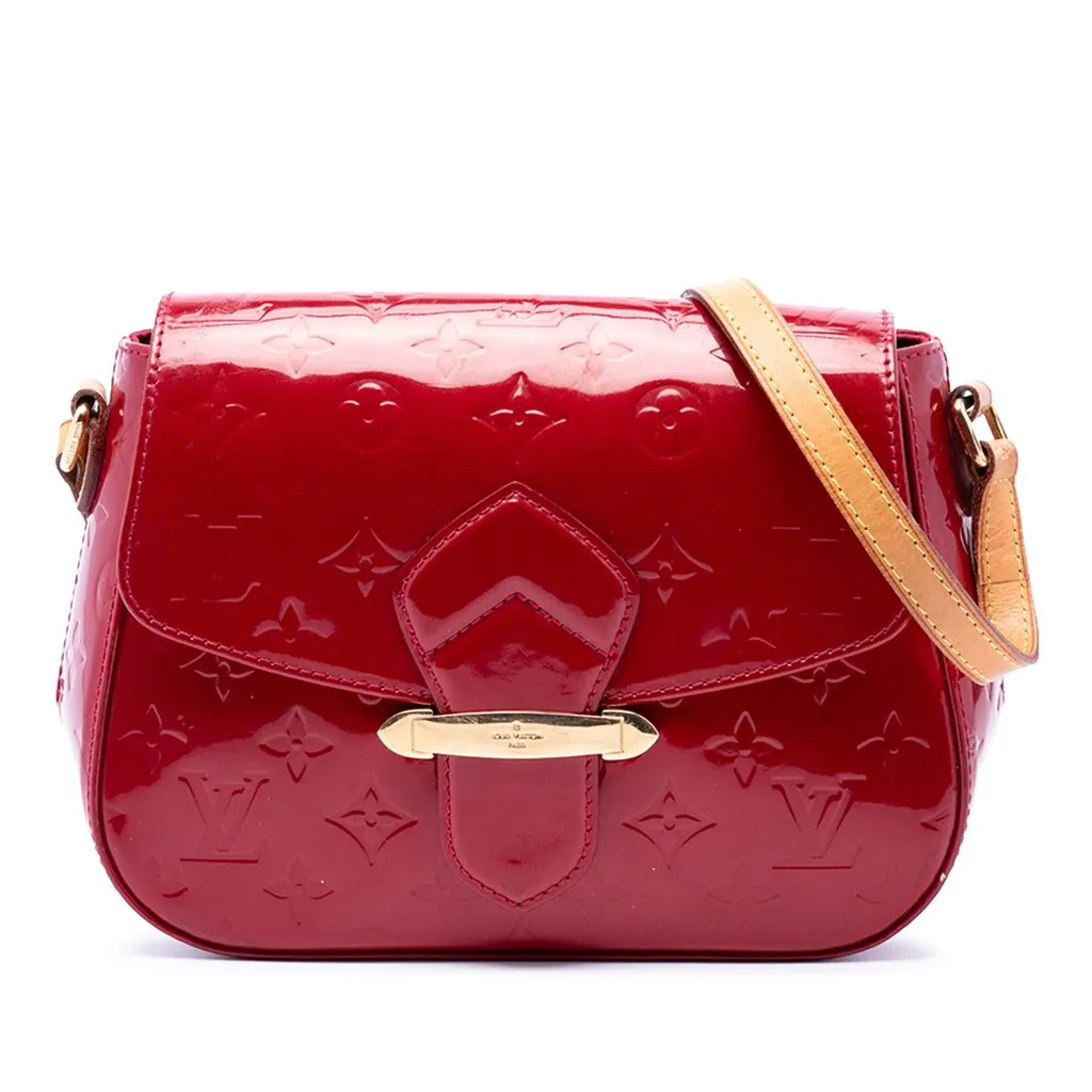 Louis Vuitton Monogram Vernis Bellflower GM Red Leather Very good - Front View