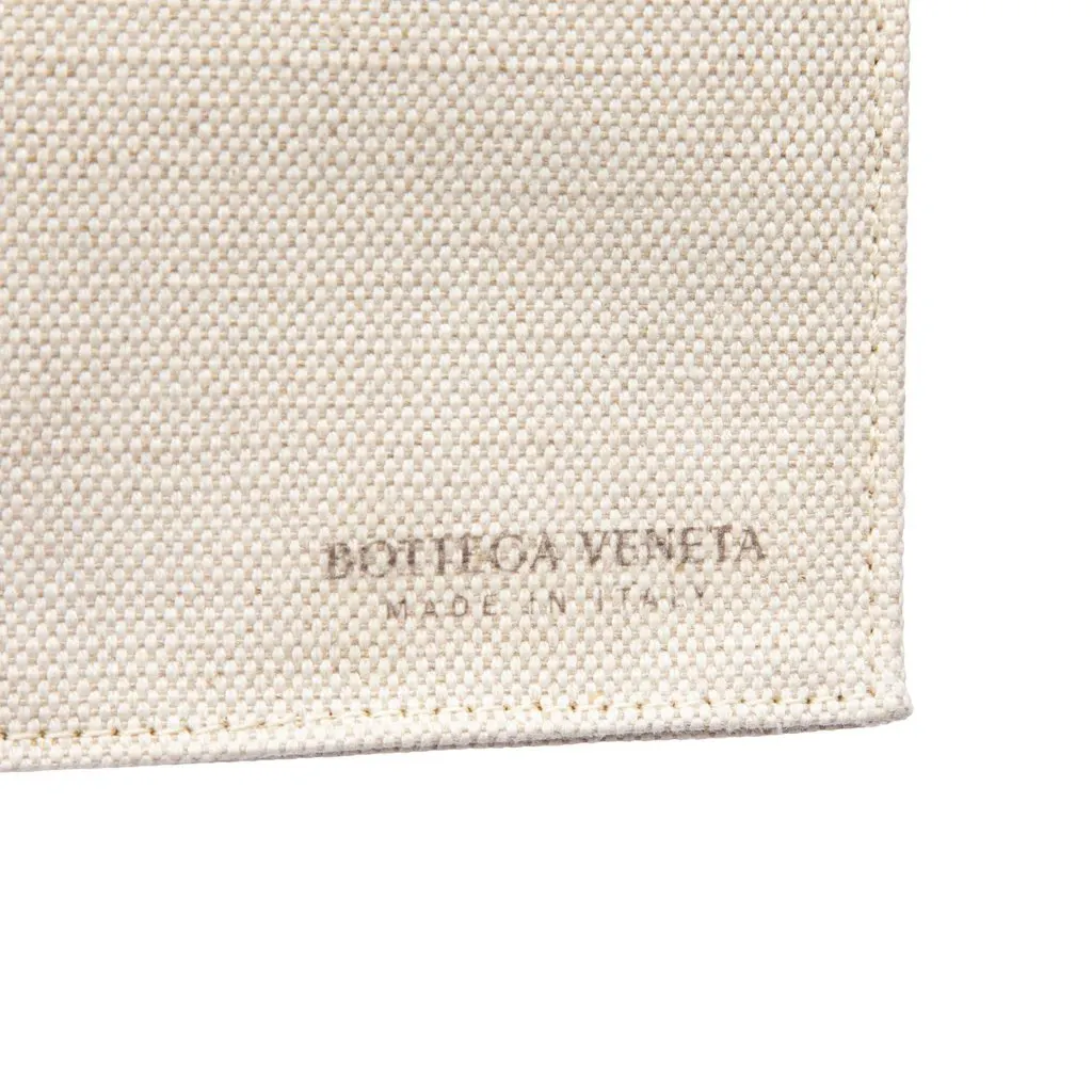 Bottega Veneta Medium Canvas Maxi Intrecciato Arco Tote White Canvas Good - Box View