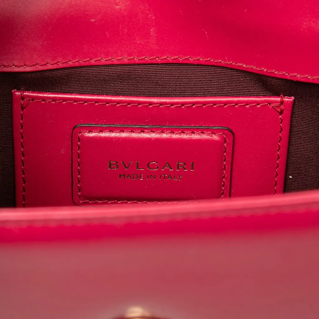 Bvlgari Calfskin Serpenti Forever East West Shoulder Bag Red Leather Good - Box View
