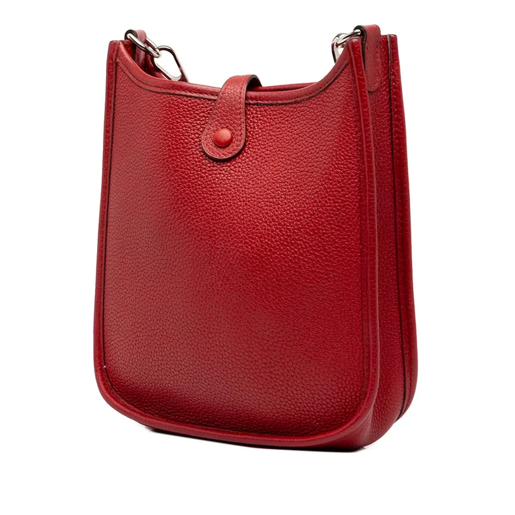 Hermès Clemence Evelyne I TPM Red Leather Very good - Back View