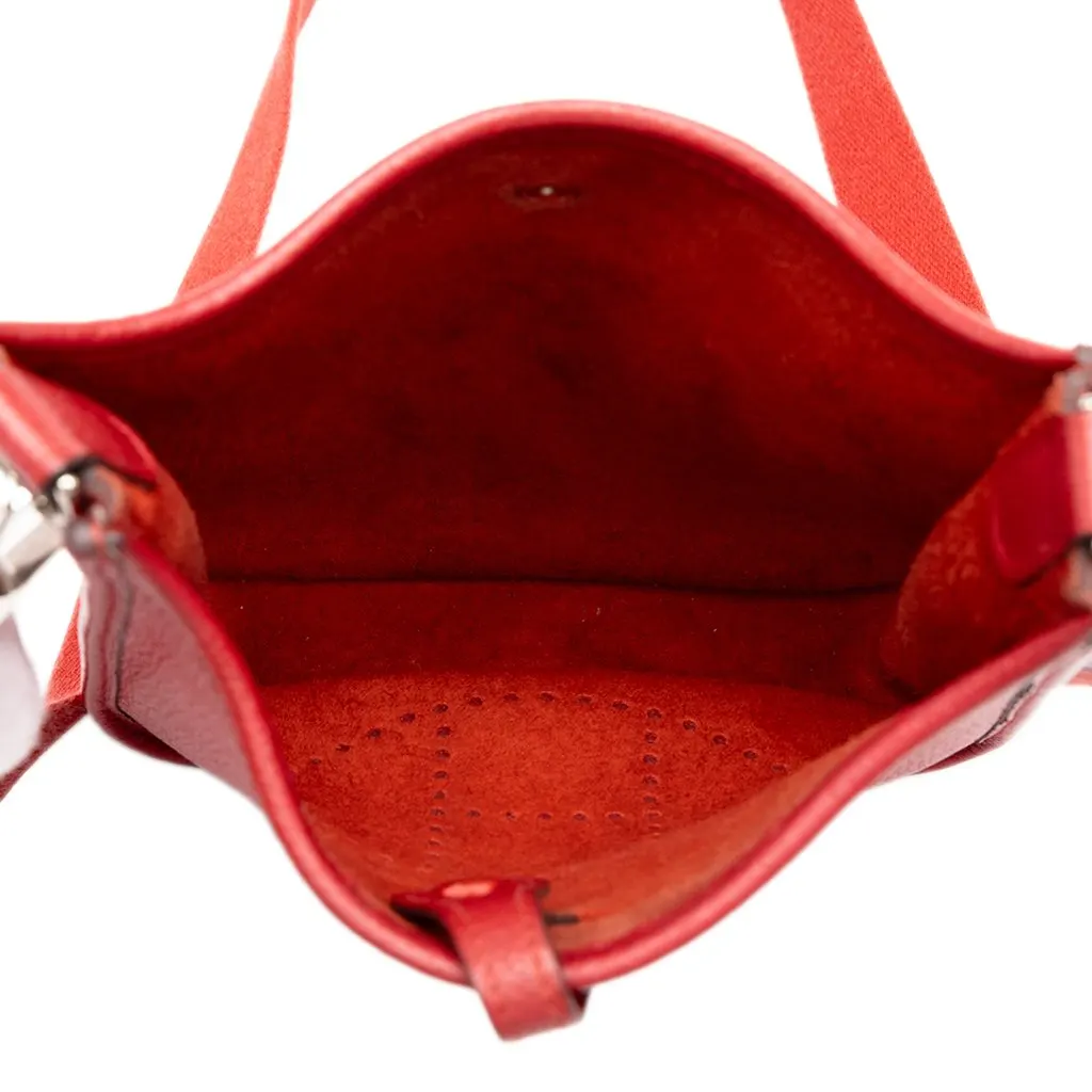 Hermès Clemence Evelyne I TPM Red Leather Very good - Model View