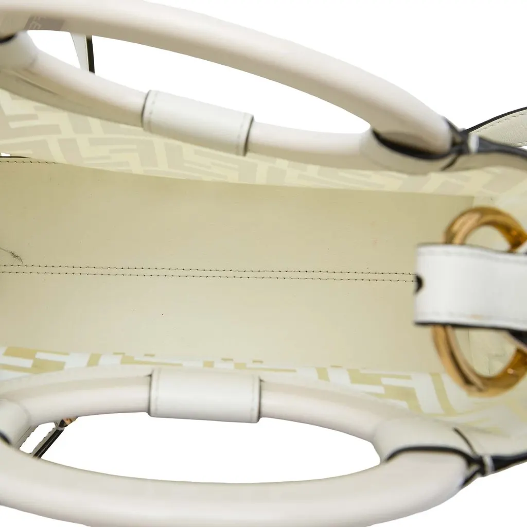 Fendi Zucca PVC Runaway Shopper Satchel White Plastic Very good - Model View