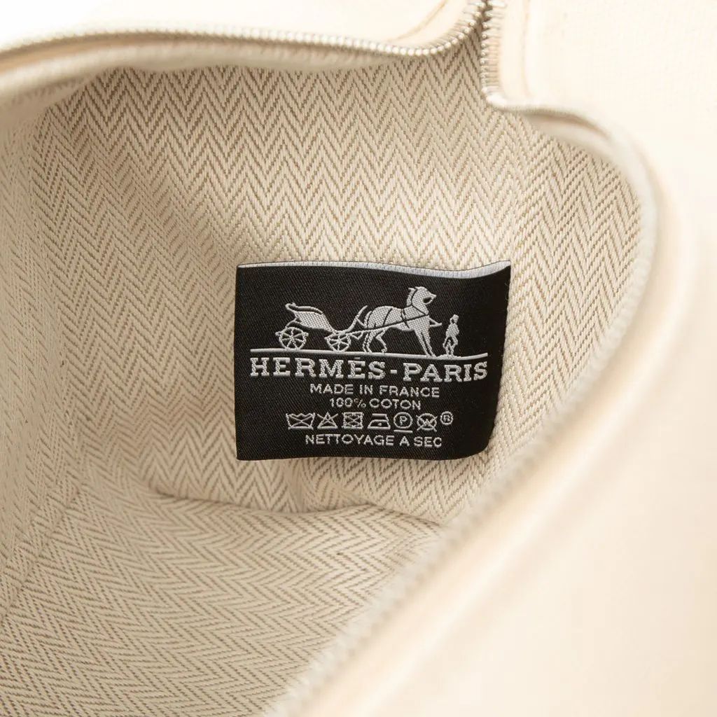 Hermès Small Toile Bride A Brac H Pavillon Case Brown Very good - Box View