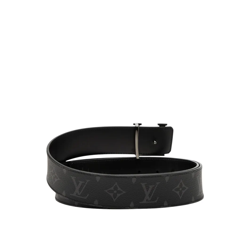 Louis Vuitton Monogram Eclipse LV Initiales Reversible Belt Black Very good - Inside View