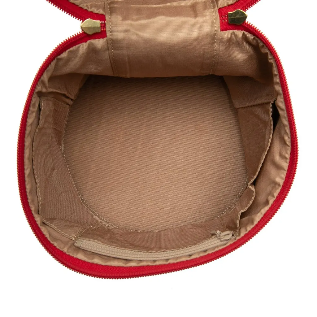 Burberry Haymarket Check Canvas Vanity Bag Beige Canvas Very good - Model View