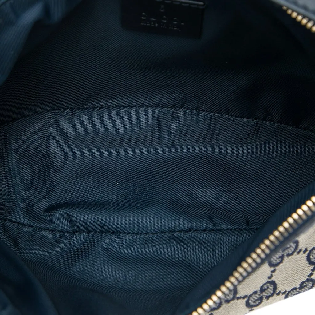 Gucci GG Canvas Web Handbag Beige Very good - Model View