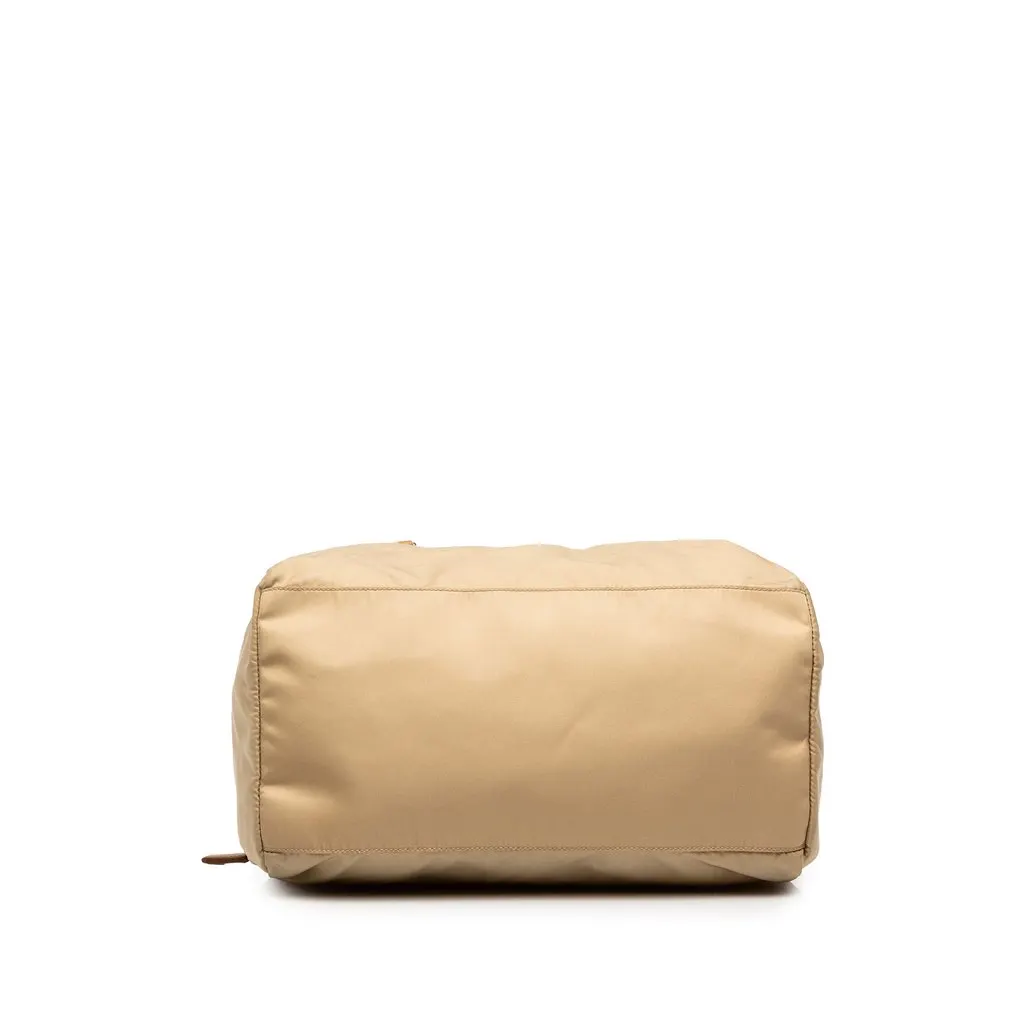 Prada Saffiano Trimmed Tessuto Boston Bag Beige Polyamide Very good - Inside View