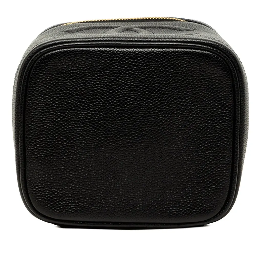 Chanel CC Caviar Vanity Case Black Leather Very good - Inside View