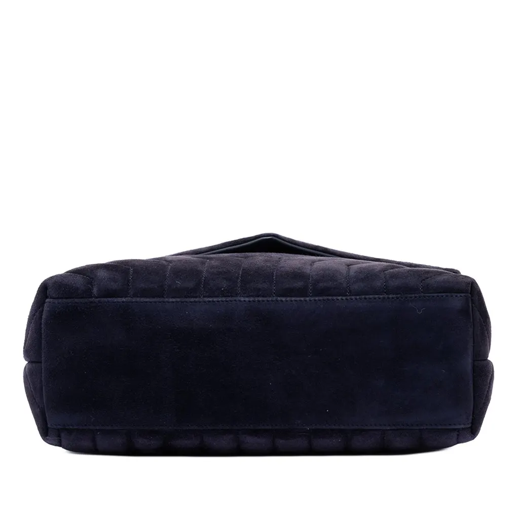 Saint Laurent Medium Matelasse Suede Monogram LouLou Shoulder Bag Blue Leather Very good - Inside View