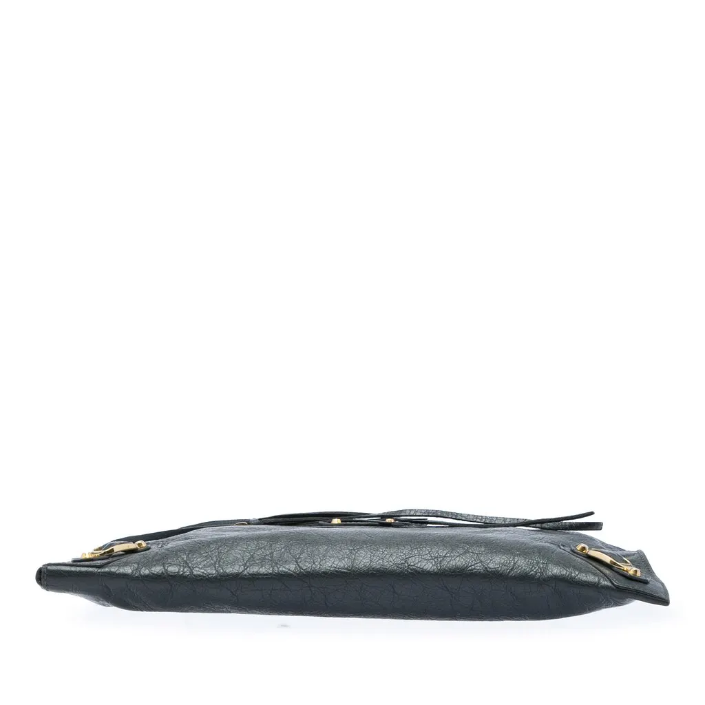 Balenciaga Lambskin Motocross Classic Zip Around Flat Clutch MultiColor Leather Very good - Inside View