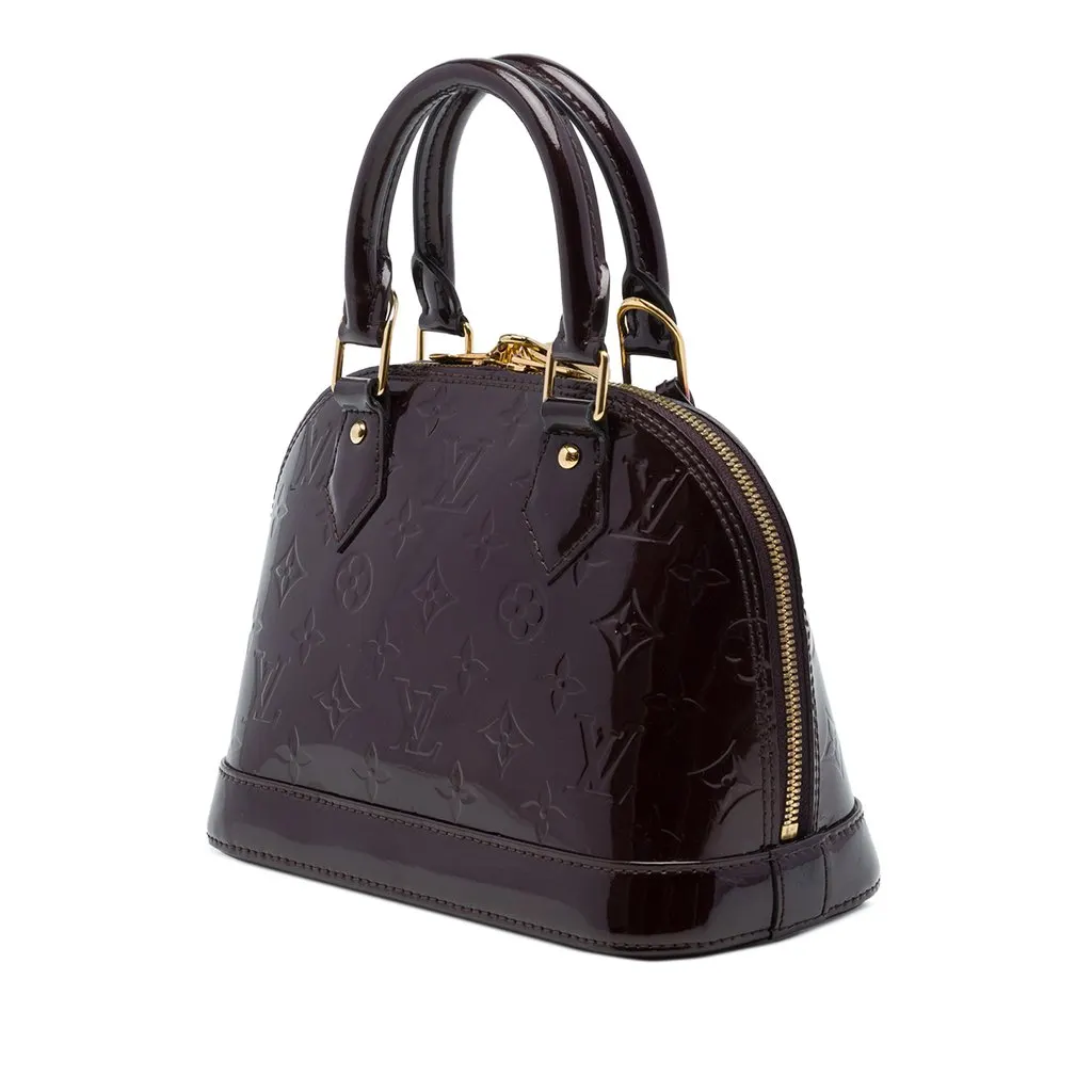 Louis Vuitton Monogram Vernis Alma BB Purple Leather Good - Back View