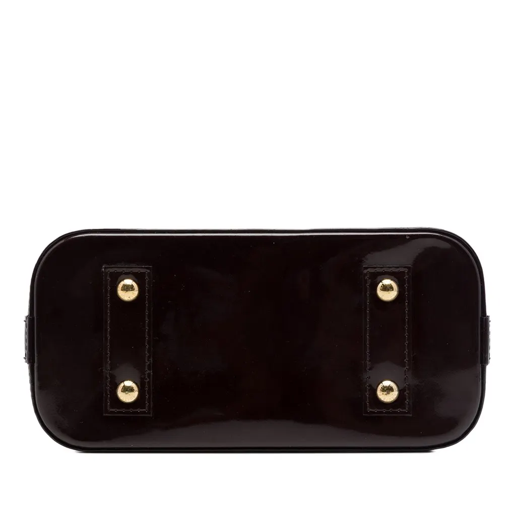 Louis Vuitton Monogram Vernis Alma BB Purple Leather Good - Inside View
