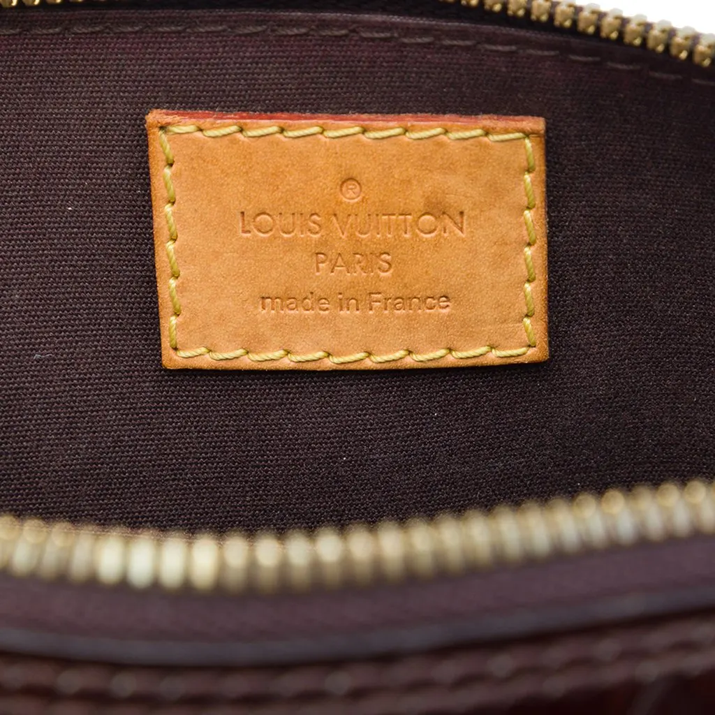 Louis Vuitton Monogram Vernis Alma BB Purple Leather Good - Box View