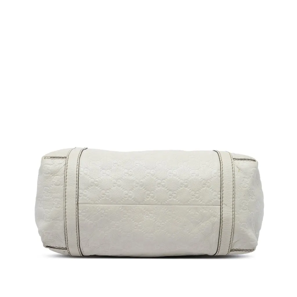 Gucci Guccissima New Ladies Tote White Leather Very good - Inside View