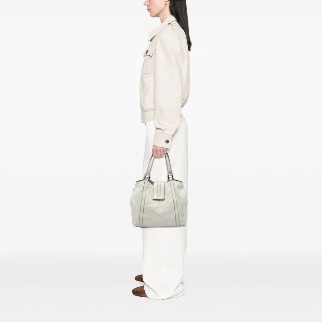 Gucci Guccissima New Ladies Tote White Leather Very good - Box View