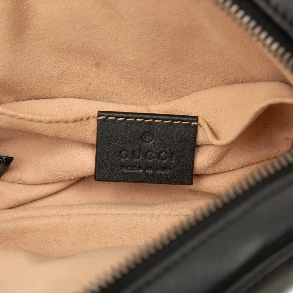 Gucci GG Marmont Matelasse Calfskin Belt Bag Black Leather Very good - Box View