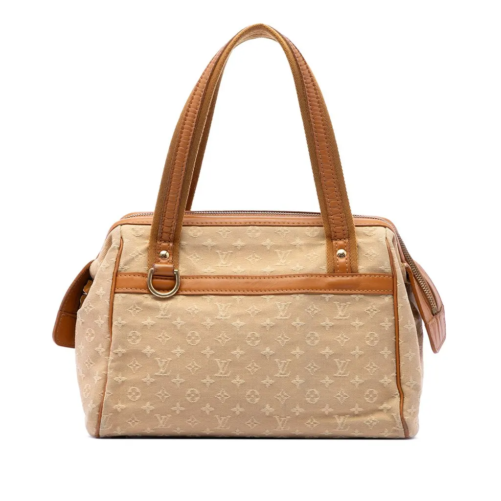 Louis Vuitton Monogram Mini Lin Josephine PM Brown Canvas Very good - Front View