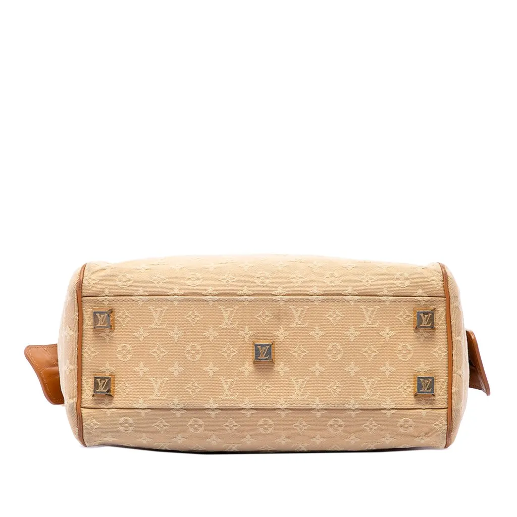 Louis Vuitton Monogram Mini Lin Josephine PM Brown Canvas Very good - Inside View