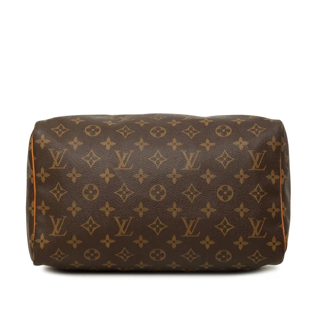 Louis Vuitton Monogram Speedy 30 Brown Canvas Good - Inside View