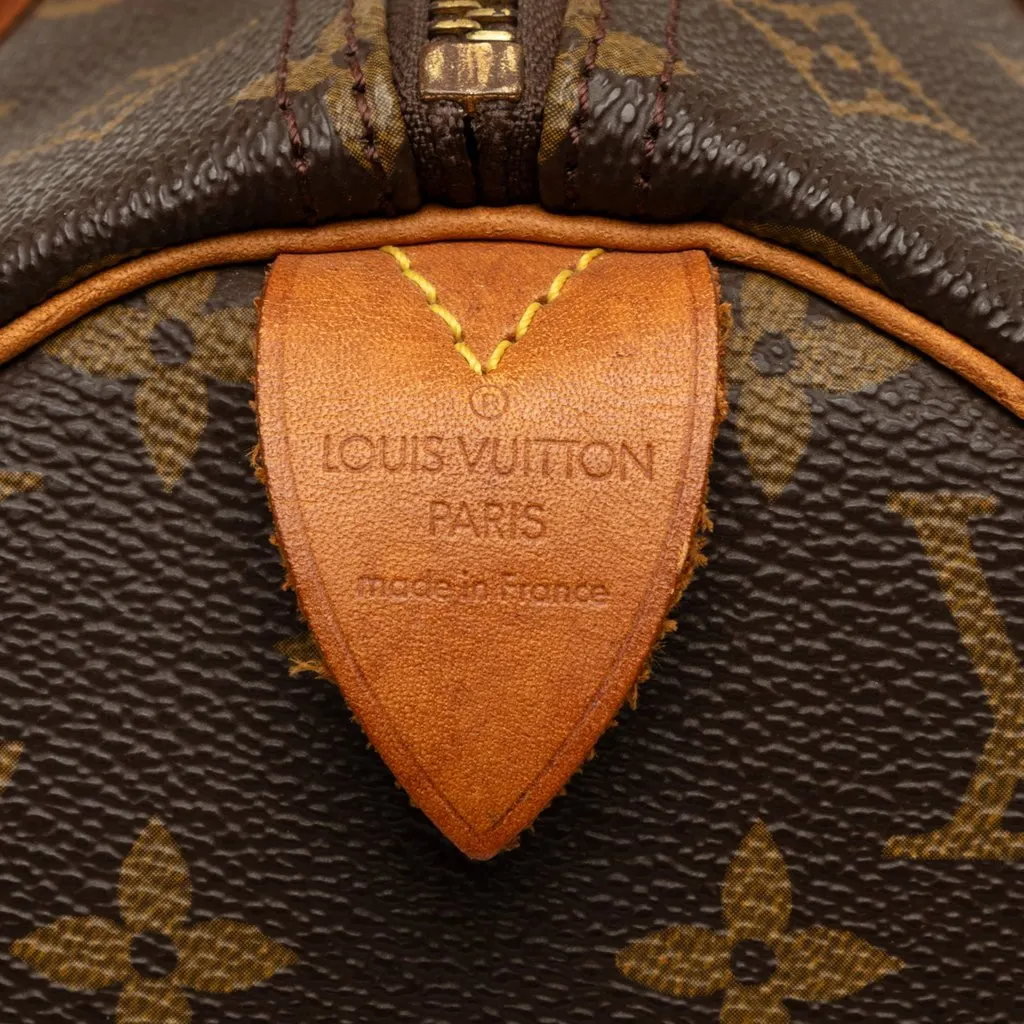 Louis Vuitton Monogram Speedy 30 Brown Canvas Good - Box View