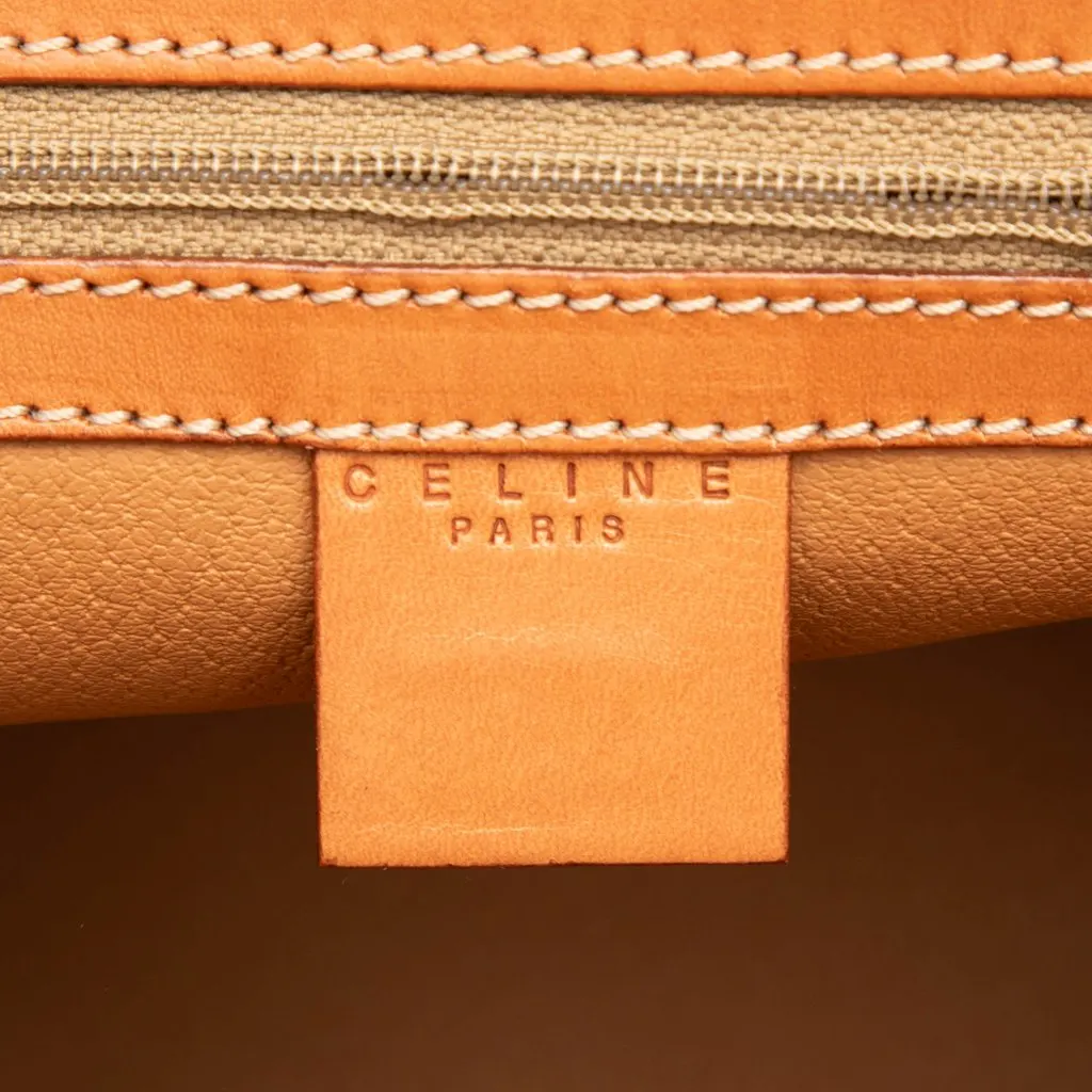 Celine Macadam Coated Canvas Dome Handbag Brown Canvas Very good - Box View