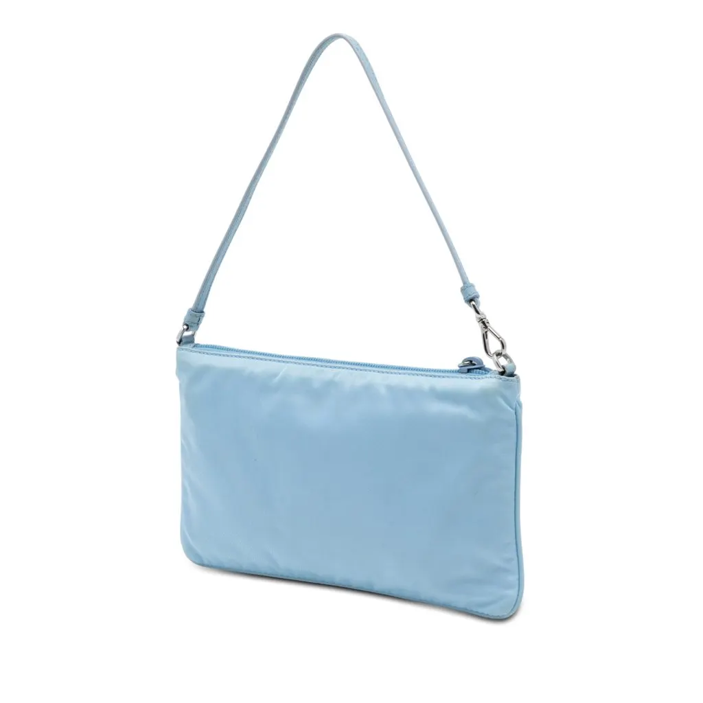 Prada Tessuto Pochette Blue Very good - Back View