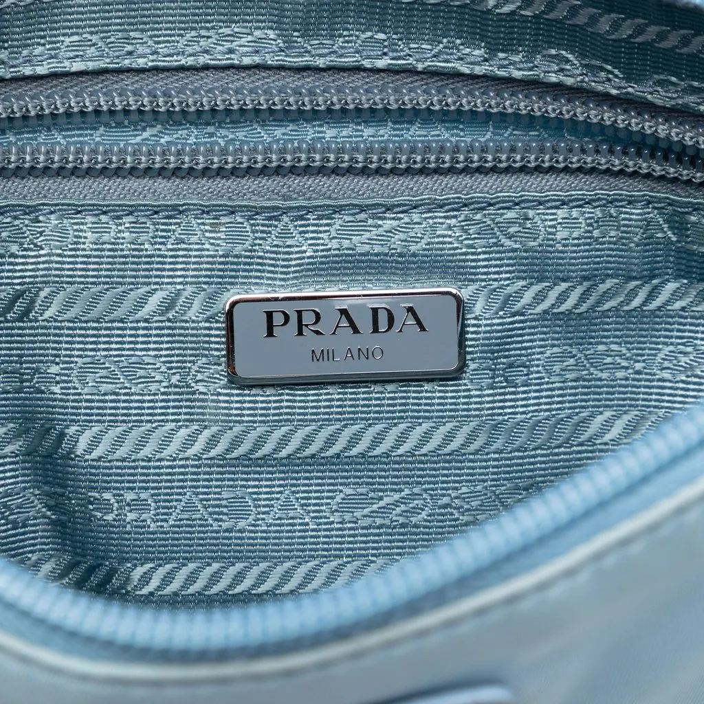 Prada Tessuto Pochette Blue Very good - Box View