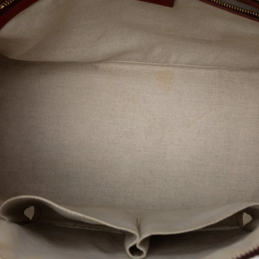 Gucci Large Microguccissima Patent Nice Dome Satchel Red Leather Very good - Model View