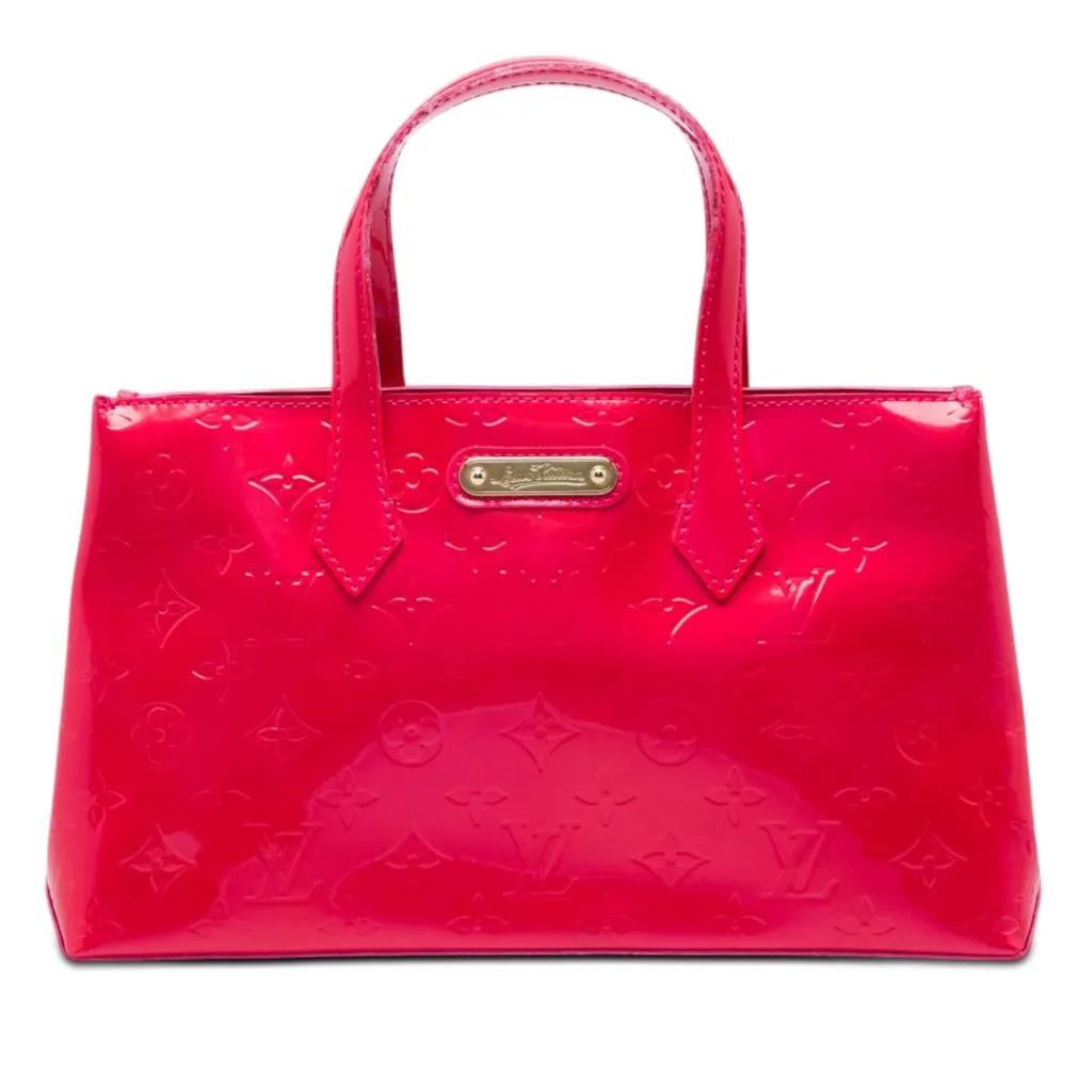 Louis Vuitton Monogram Vernis Wilshire PM Pink Leather Very good - Front View