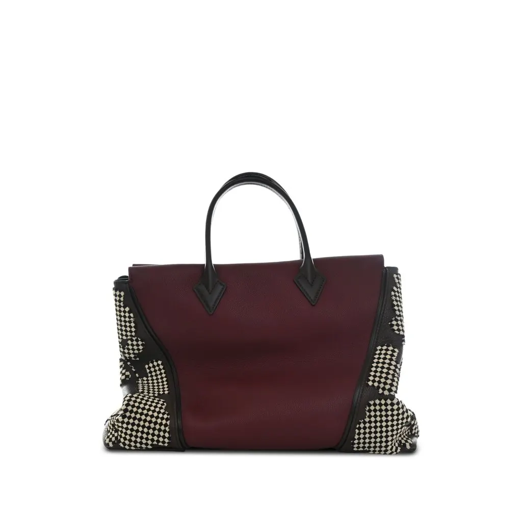 Louis Vuitton Veau Cachemire Patchwork W GM Tote Red Leather Very good - Back View