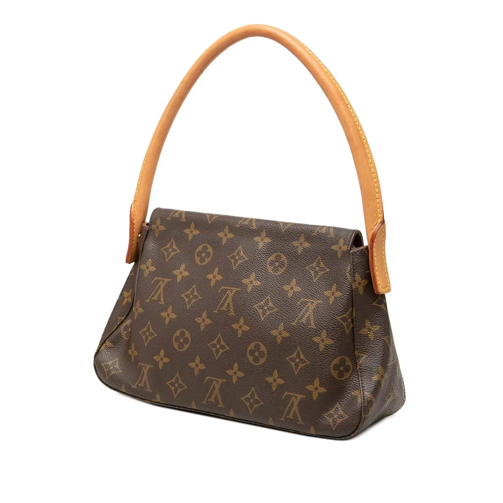 Louis Vuitton Monogram Mini Looping Brown Canvas Very good - Back View