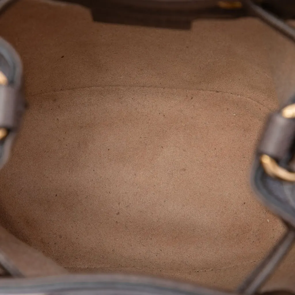 Gucci Mini GG Supreme Web Ophidia Bucket Bag Beige Canvas Very good - Model View