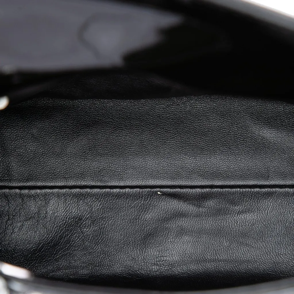 Dior Mini Multicolor Metallic Fabric and Patent Leather Lady Dior Black Polyester Good - Model View