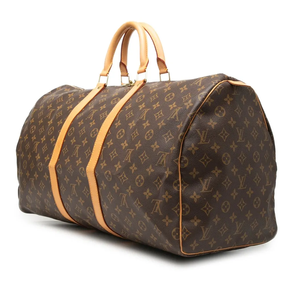 Louis Vuitton Monogram Keepall 55 Brown Very good - Back View