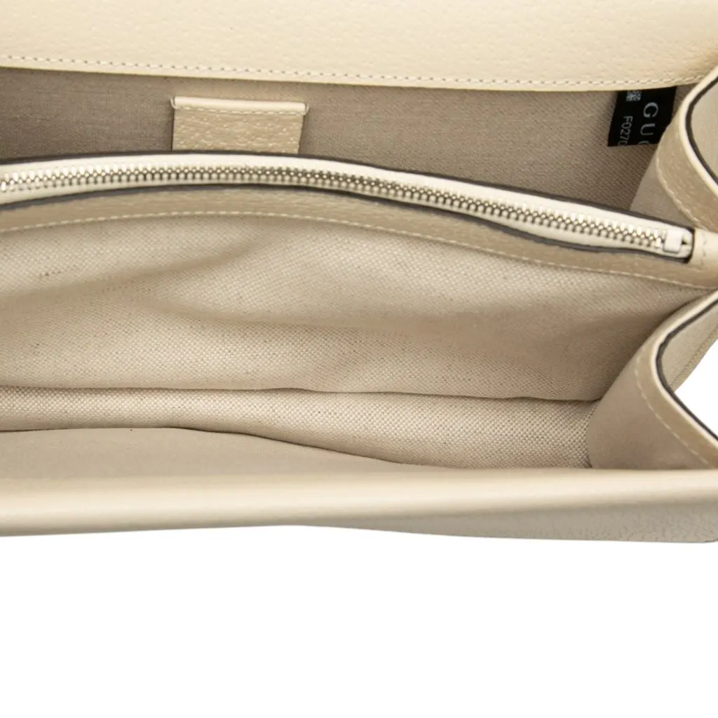 Gucci Medium Calfskin Dionysus Shoulder Bag White Leather Very good - Model View