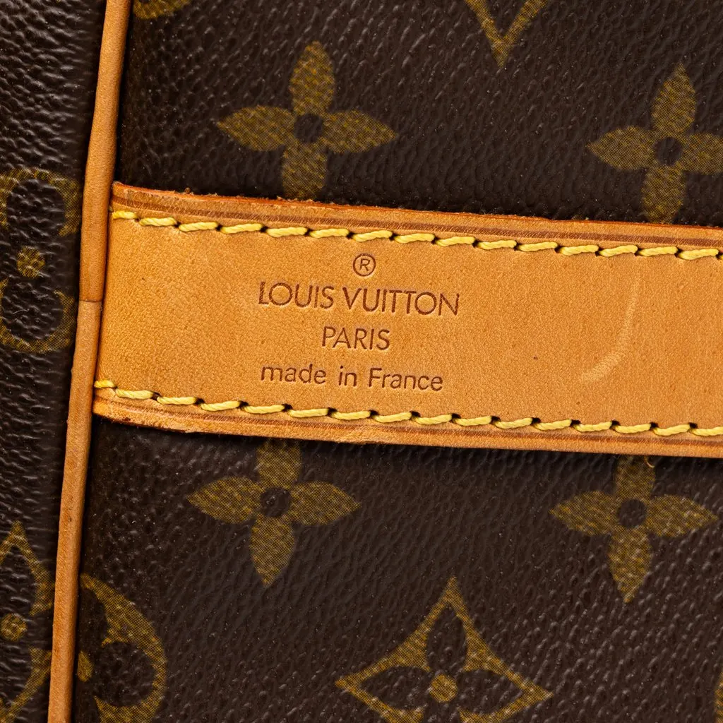 Louis Vuitton Monogram Keepall Bandouliere 55 Brown Canvas Good - Box View