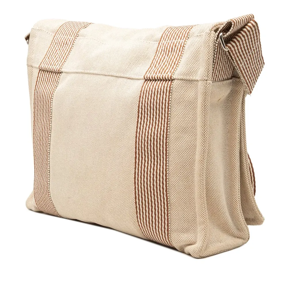 Hermès Canvas Fourre Tout Besace MM Beige Very good - Back View
