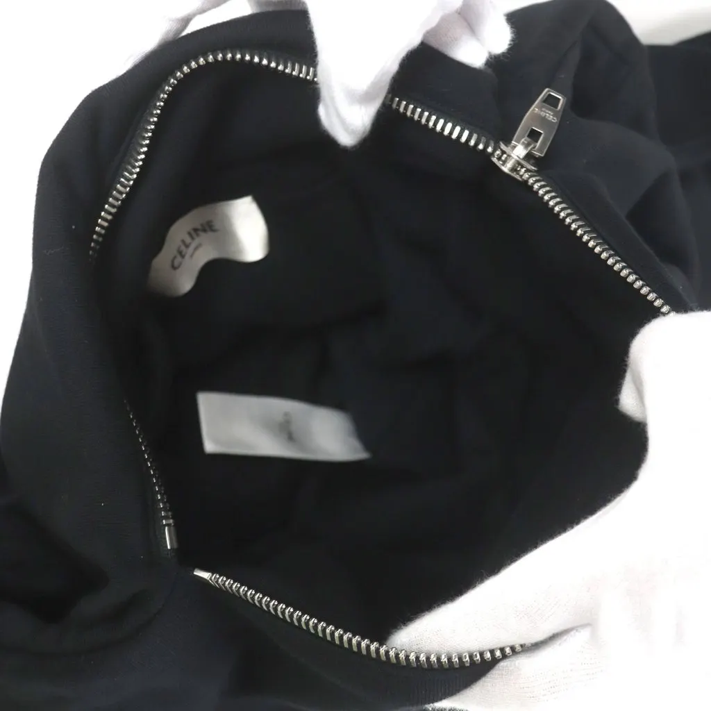 Celine Cotton Logo Sweat Knotted Shoulder Bag Black Very good - Inside View