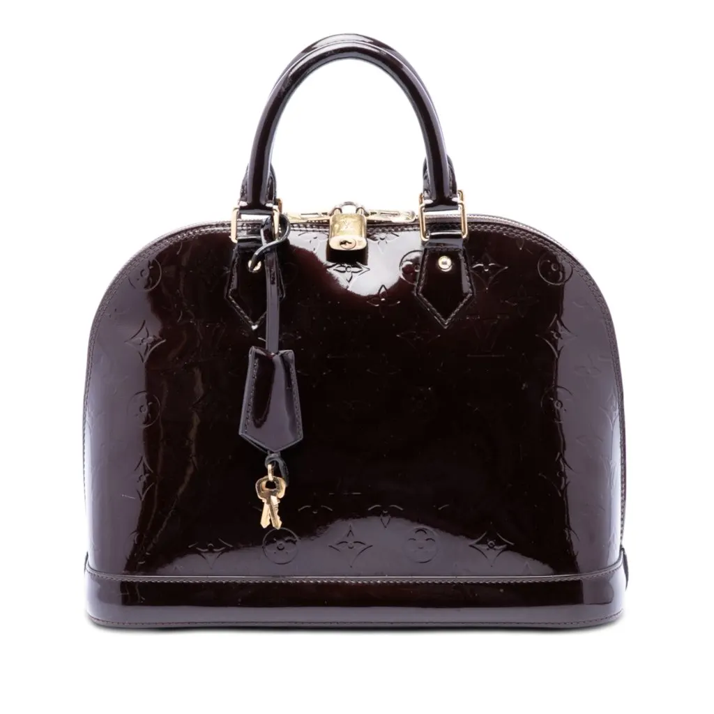 Louis Vuitton Monogram Vernis Alma PM Purple Leather Very good - Front View