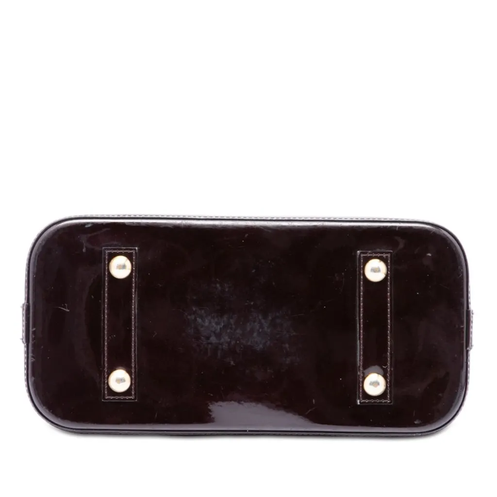 Louis Vuitton Monogram Vernis Alma PM Purple Leather Very good - Inside View