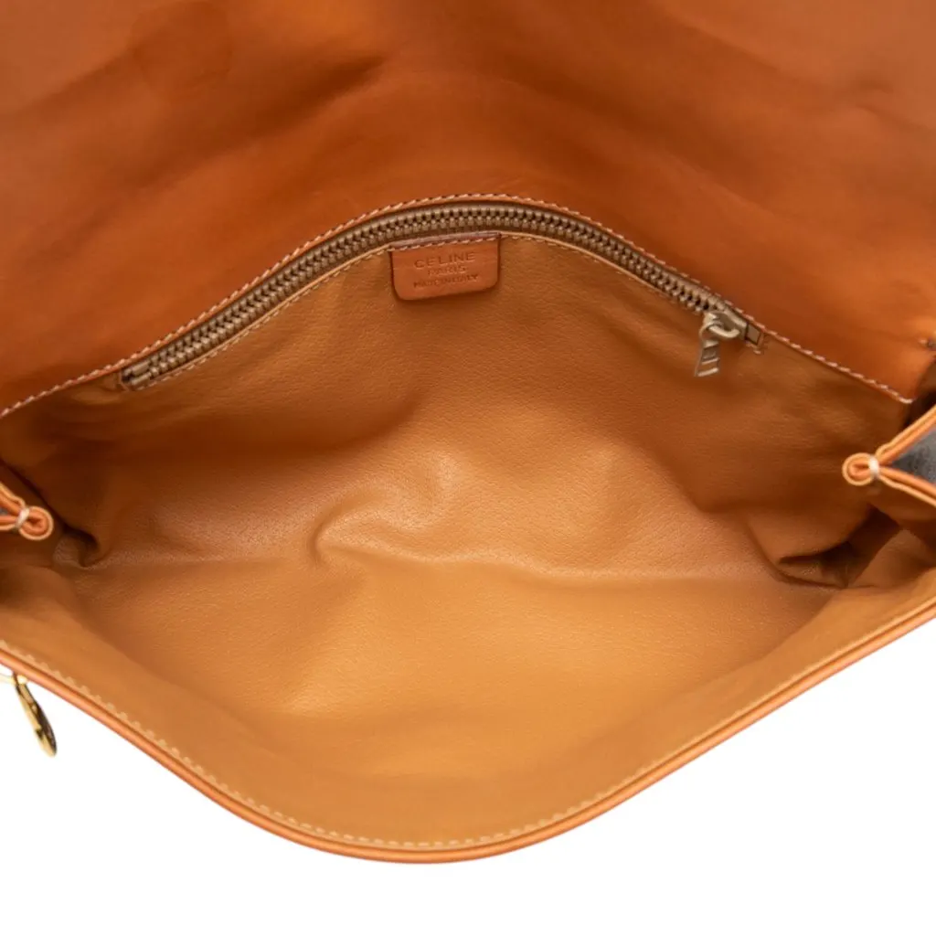 Celine Macadam Coated Canvas Clutch Brown Very good - Model View