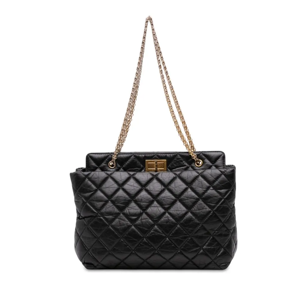 Chanel مبطّنة Aged جلد العجل Reissue 2.55 حقيبة توت