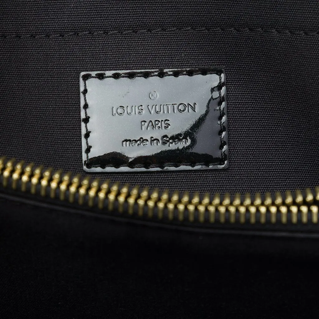 Louis Vuitton Monogram Vernis Montaigne MM Purple Leather Very good - Box View