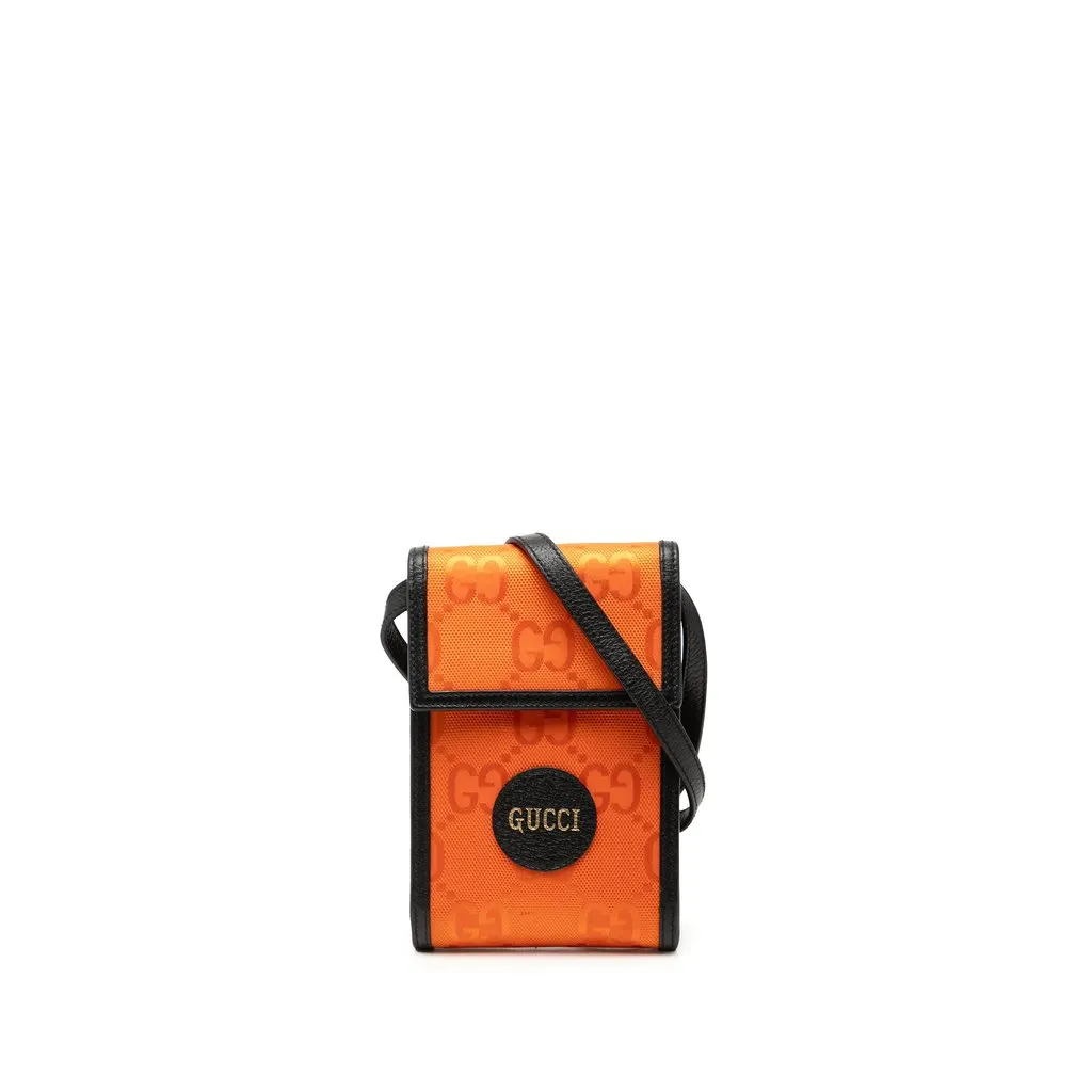 Gucci Off The Grid Mini GG Econyl Crossbody Orange Very good - Front View