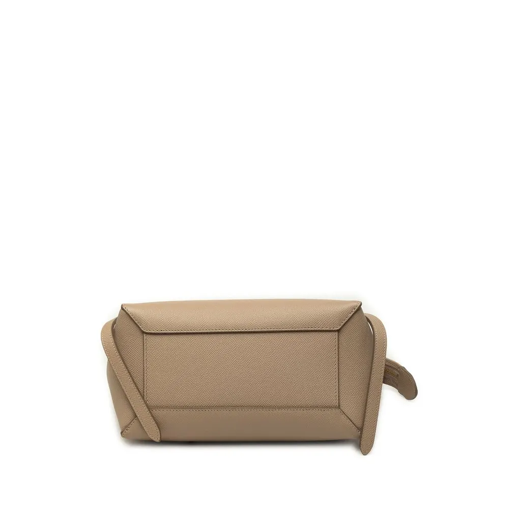 Celine Micro Grained Calfskin Belt Bag Brown Leather Very good - Inside View