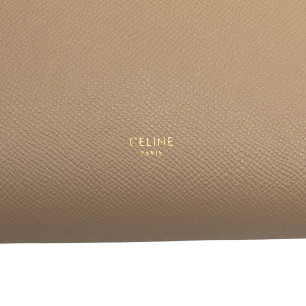 Celine Micro Grained Calfskin Belt Bag Brown Leather Very good - Box View